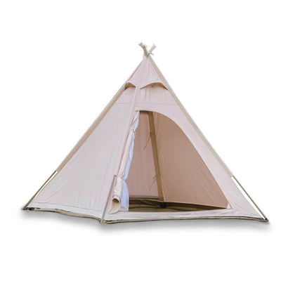 tenda di tela di campeggio del cotone di 1000mm 3 alla guglia del baldacchino della tenda di forma della piramide di 4 persone