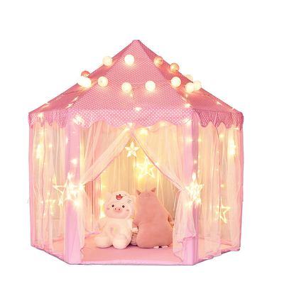 Bir Yatak Odası 140CM Kapalı Prenses Kale Playhouse Kapalı Çocuk Oyun Çadırı ODM
