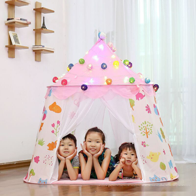 135CM Oyuncak Açık Kamp Çadırı Taşınabilir Kapalı Çocuk Prenses Kale Oyun Çadırı