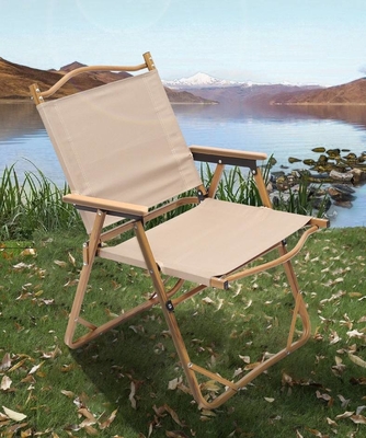55cm Camping Outdoor Krzesła Wypoczynek Kermit Aluminiowa składana plaża z plecakiem
