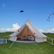 45 X 77cm Otel Açık Hava Etkinlik Çadırı Suya Dayanıklı Rüzgar Geçirmez Geciktirici Tuval Çan Şekli