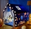 چادر بازی سرپوشیده آکسفورد 210D با چراغ‌ها در فضای باز کودکان و نوجوانان خانواده بازی مردم خانه
