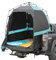 Polyester-Auto-hinterer Dach-Ausrüstungs-Campingzelt-Autoparkplatz-im Freien tragbarer Auto-Schutz