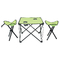 आउटडोर लाइटवेट कैम्पिंग टेबल चेयर ऑक्सफोर्ड बीच स्टाइल टेबल और कुर्सियों को सेट करें