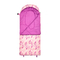 la sirena del algodón 300G imprime acampar rosado único de los sacos de dormir de los niños