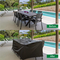 پوشش های پلی استر ضد آب تجهیزات برای صندلی میز باغ در فضای باز 35 سانتی متر