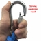 旋回装置の登山の急なホックの注文のロゴ アルミニウムCarabiner Keychainの錠