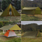 Ripstop Sun Tarp Outdoor Event Tent Nylonowy stojak hamakowy z kloszem